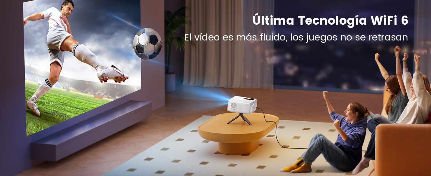 Proyector WiFi Bluetooth Full HD 1080P