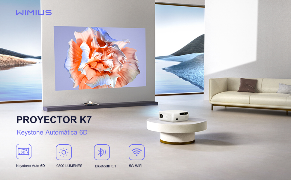 proyector wifi bluetooth full hd 1080p